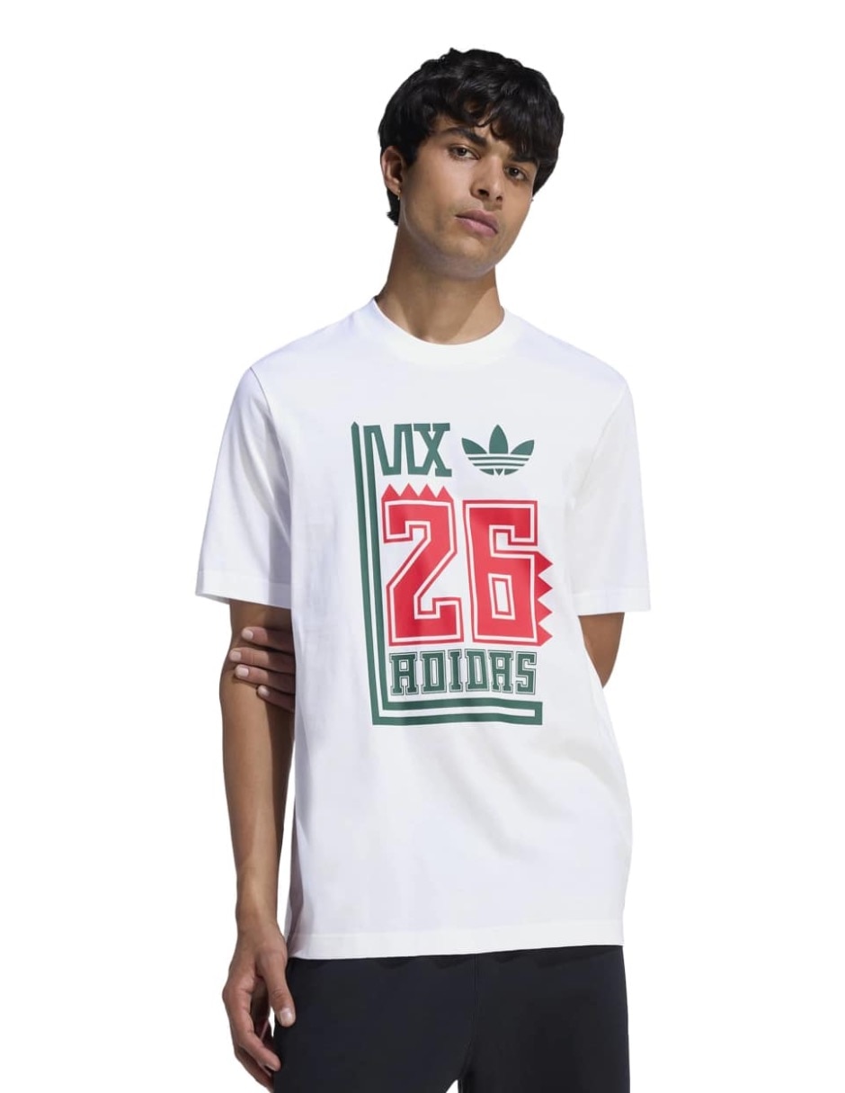 Playera deportiva para fútbol Mundial Adidas selección nacional de México de hombre