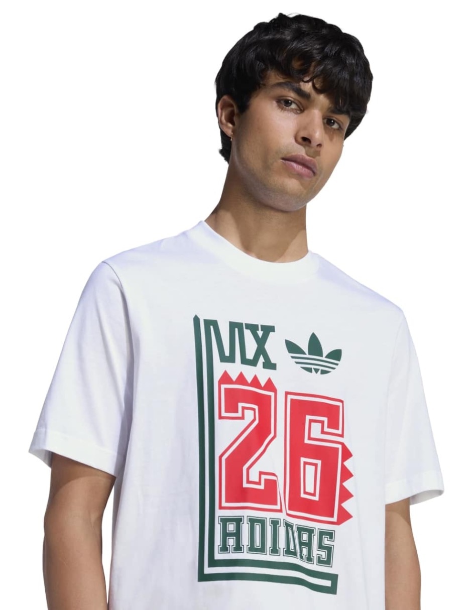 Playera deportiva para fútbol Mundial Adidas selección nacional de México de hombre