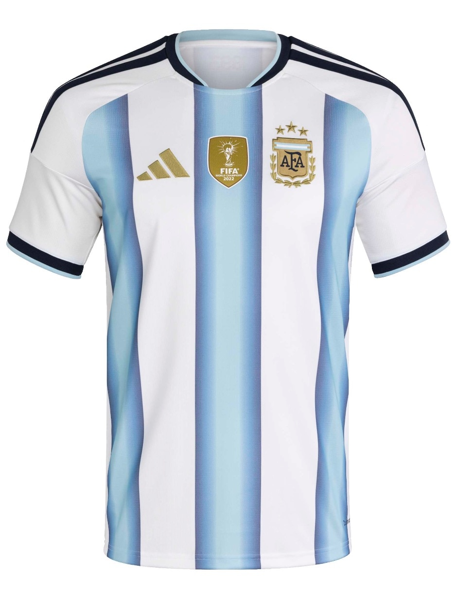 Jersey de Selección de fútbol de Argentina local manga corta para hombre Jersey de Selección de fútbol de Argentina local manga corta para hombre