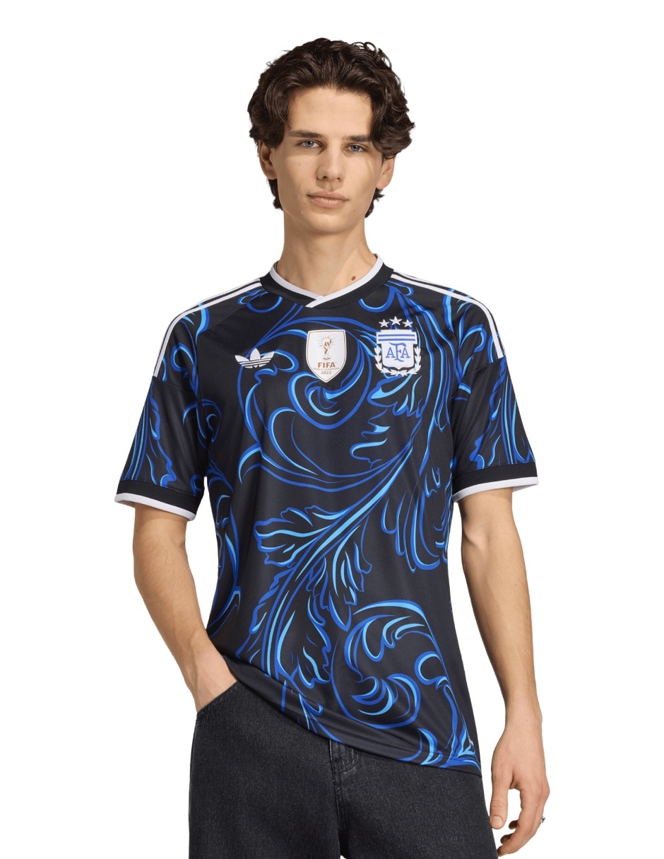 Jersey de Selección de fútbol de Argentina visitante fan para hombre Jersey de Selección de fútbol de Argentina visitante fan para hombre