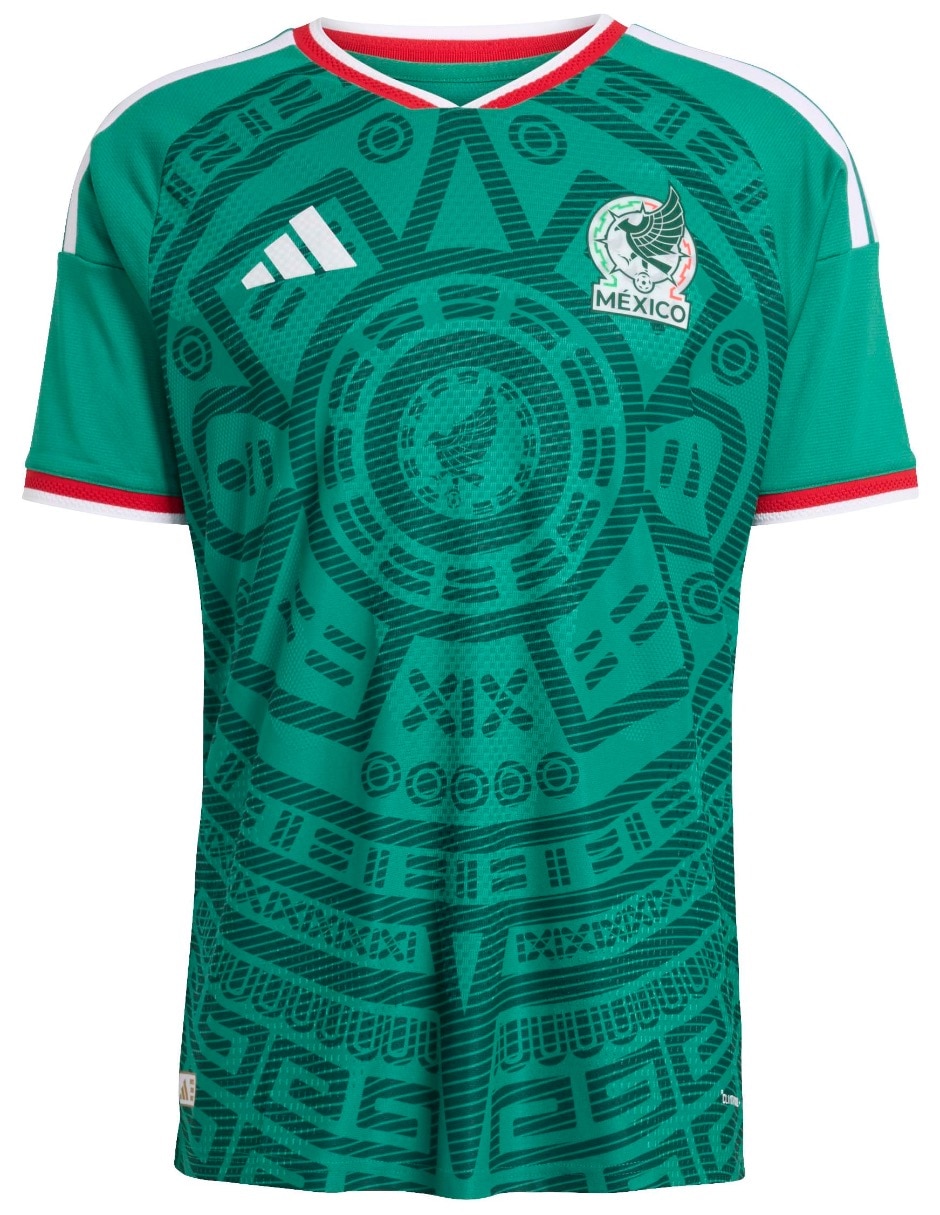 Jersey de Selección Nacional de México local authentic manga corta Mundial Adidas para hombre