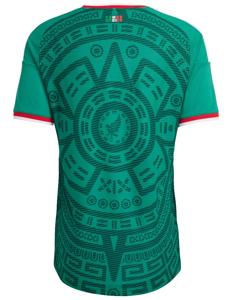 Jersey de Selección Nacional de México local authentic manga corta Mundial Adidas para hombre