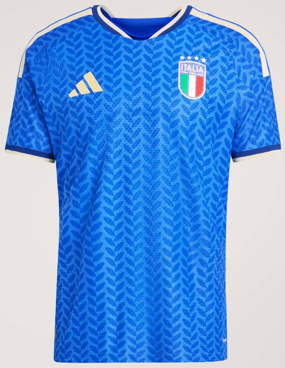 Jersey de Selección de fútbol de Italia local authentic manga corta Mundial Adidas jugador para hombre