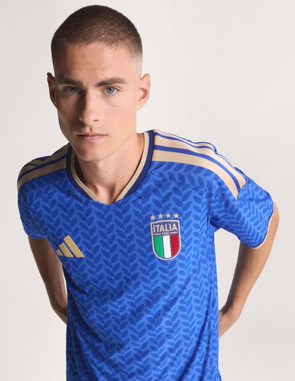 Jersey de Selección de fútbol de Italia local authentic manga corta Mundial Adidas jugador para hombre
