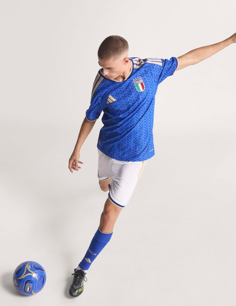 Jersey de Selección de fútbol de Italia local authentic manga corta Mundial Adidas jugador para hombre