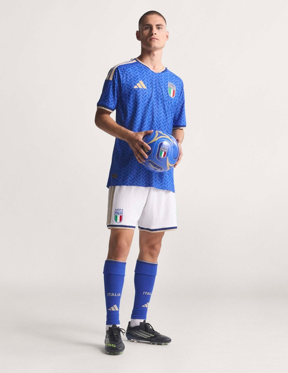 Jersey de Selección de fútbol de Italia local authentic manga corta Mundial Adidas jugador para hombre