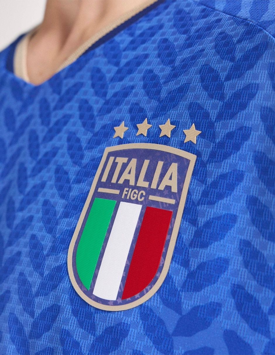 Jersey de Selección de fútbol de Italia local authentic manga corta Mundial Adidas jugador para hombre