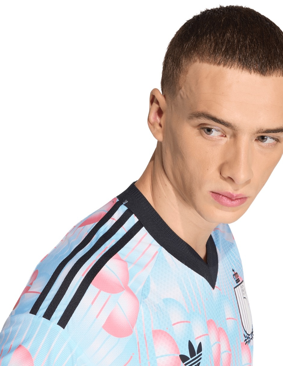 Jersey de Selección de fútbol de Bélgica visitante authentic Mundial Adidas jugador para hombre