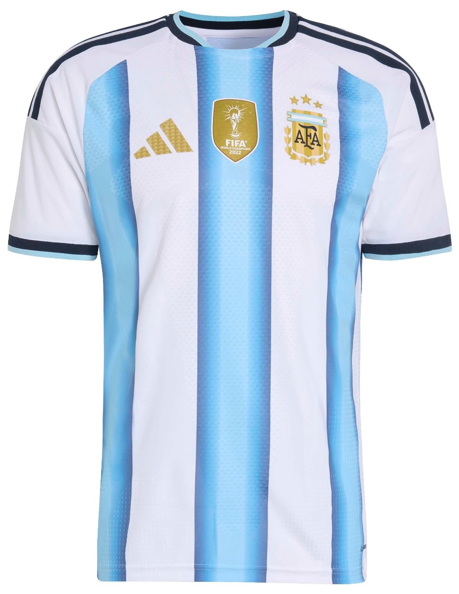 Jersey de Selección de fútbol de Argentina local authentic manga corta para hombre Jersey de Selección de fútbol de Argentina local authentic manga corta para hombre