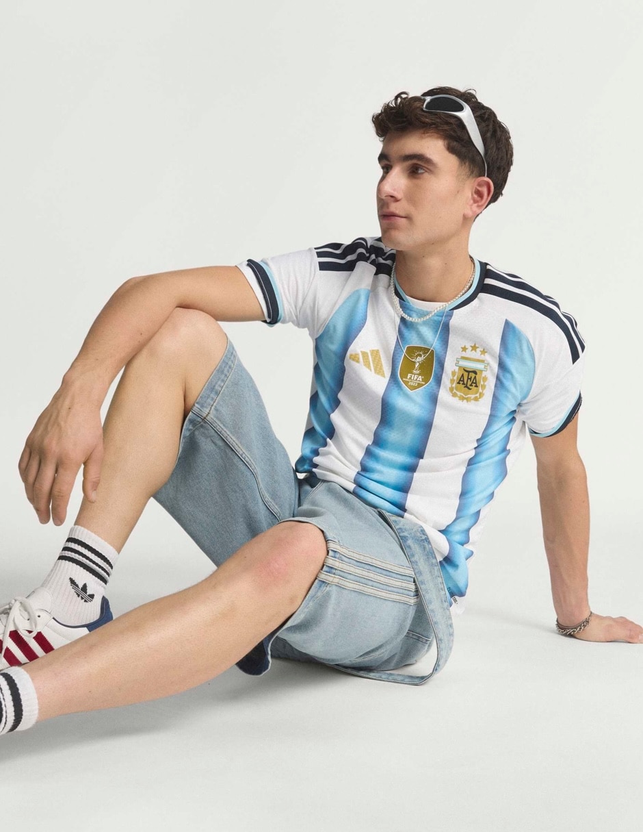 Jersey de Selección de fútbol de Argentina local authentic para hombre 5