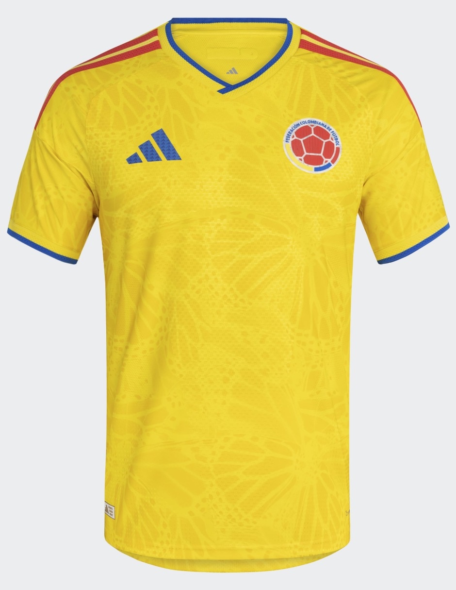 Jersey de Selección de fútbol de Colombia local authentic manga corta para hombre Jersey de Selección de fútbol de Colombia local authentic manga corta para hombre