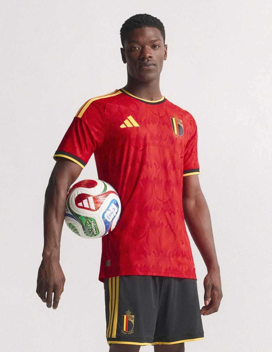 Jersey de Selección de fútbol de Bélgica local authentic manga corta para hombre Jersey de Selección de fútbol de Bélgica local authentic manga corta para hombre