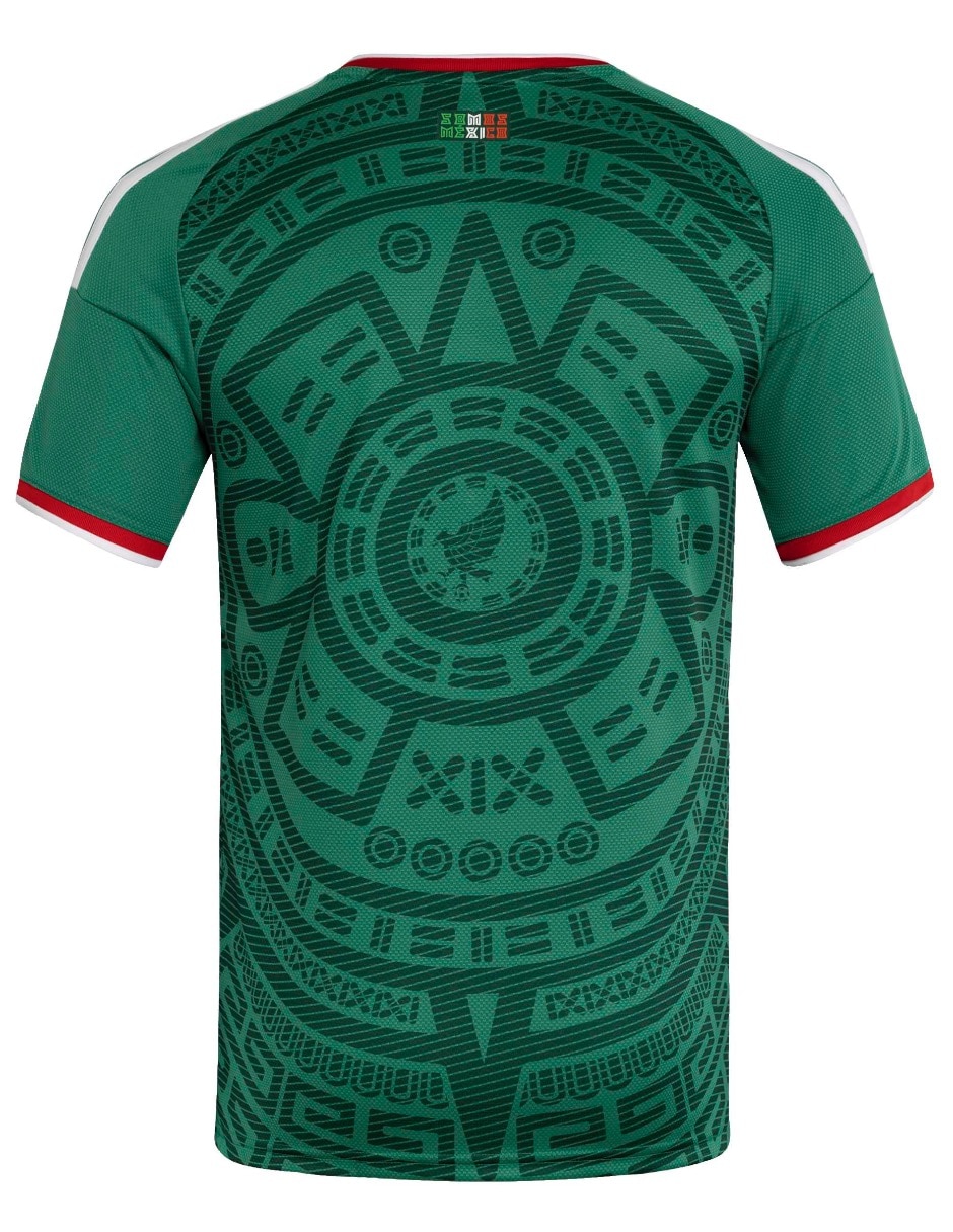 Jersey de Selección Nacional de México local manga corta Mundial Adidas para hombre