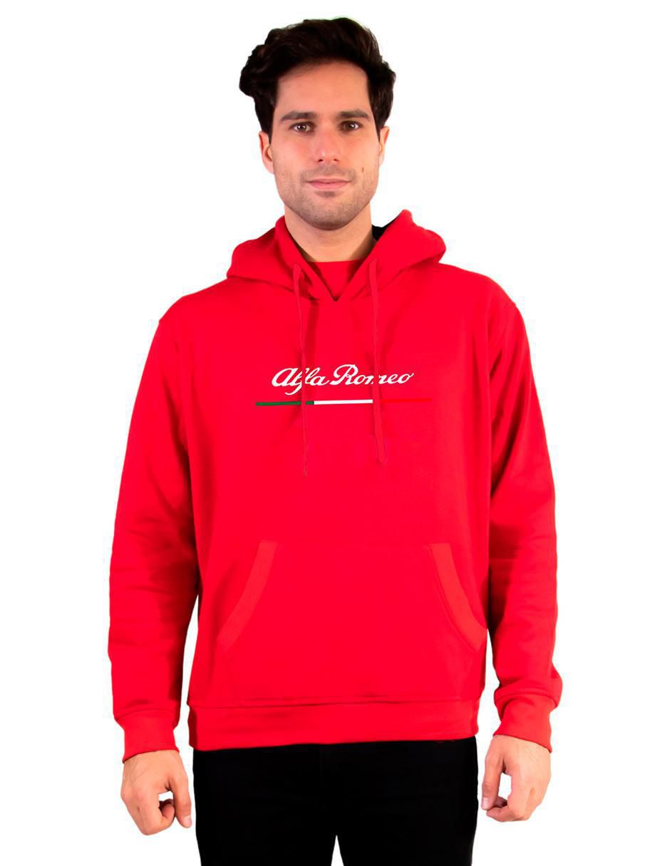 Sudadera Alfa Romeo con capucha y bolsa unisex