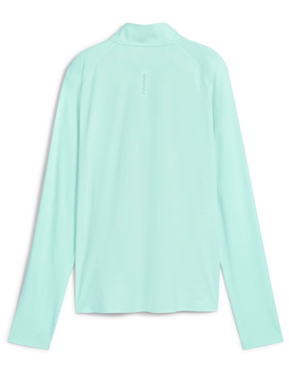 Playera deportiva para correr Puma W RUN VELOCITY CLOUDSPUN 14 ZIP de mujer
