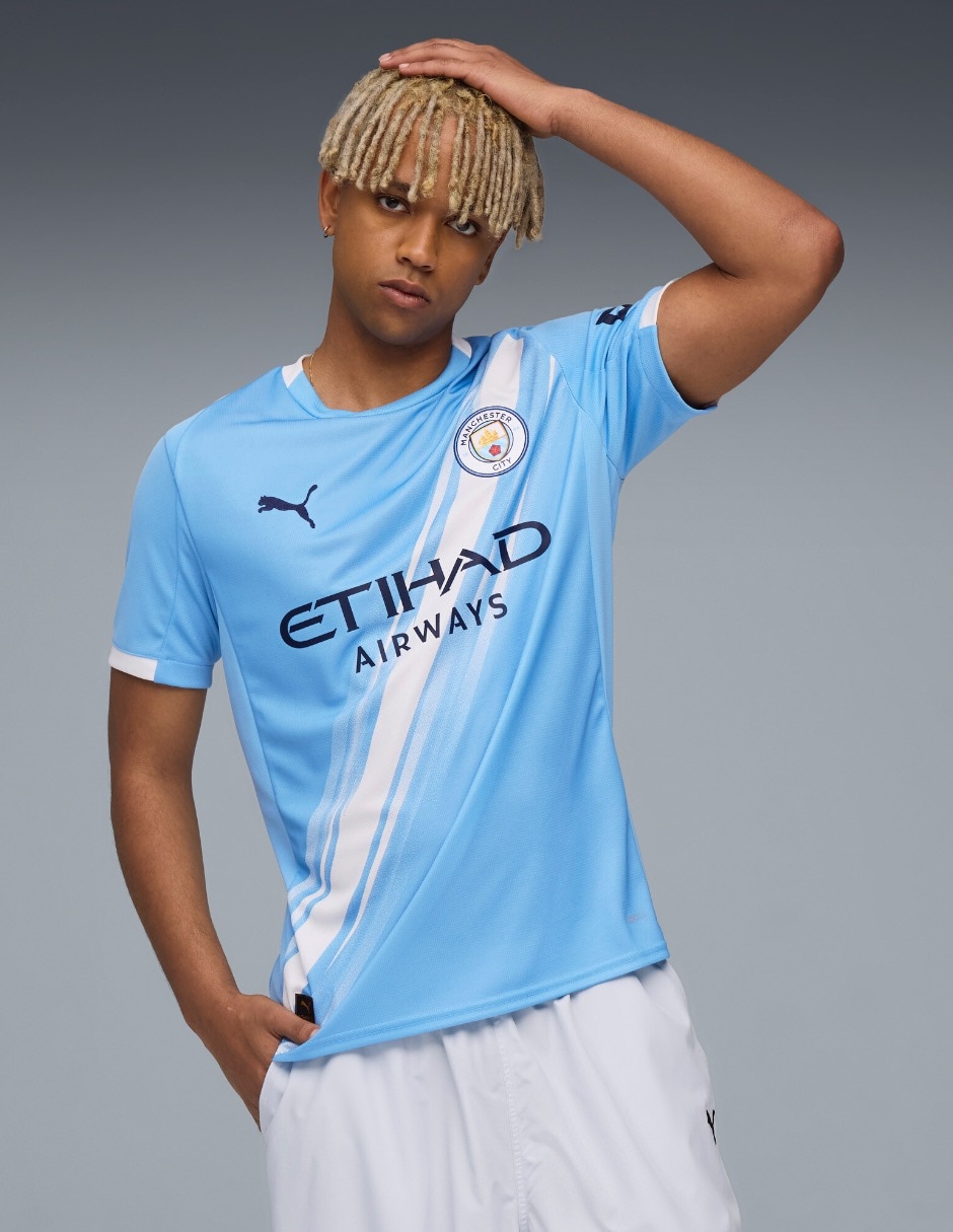 Jersey de Manchester City local manga corta Puma para hombre