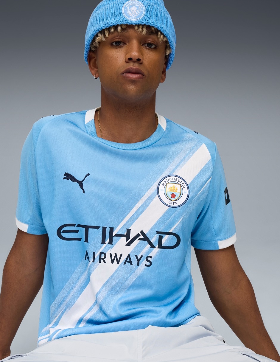 Jersey de Manchester City local manga corta Puma para hombre