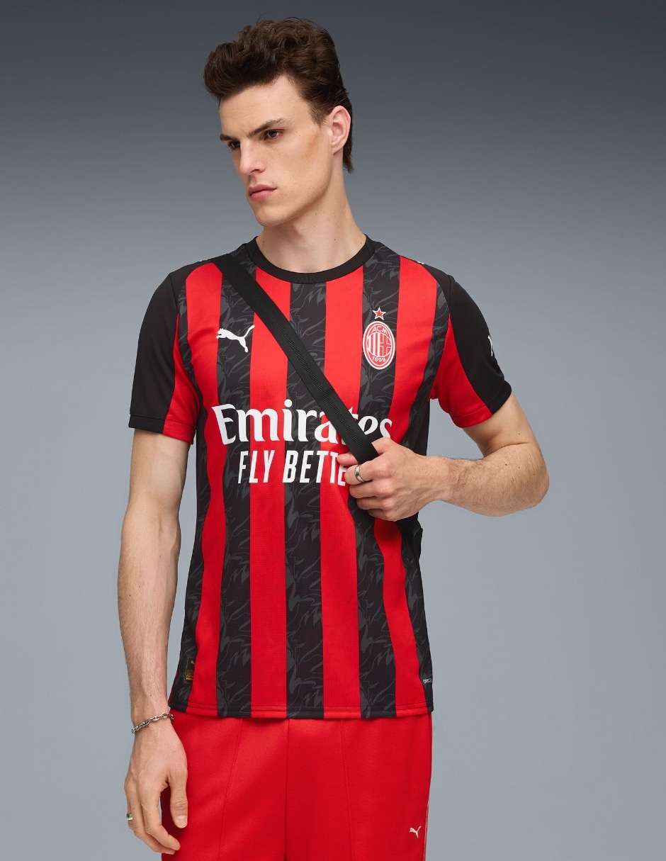 Jersey de AC Milan local manga corta Puma para hombre