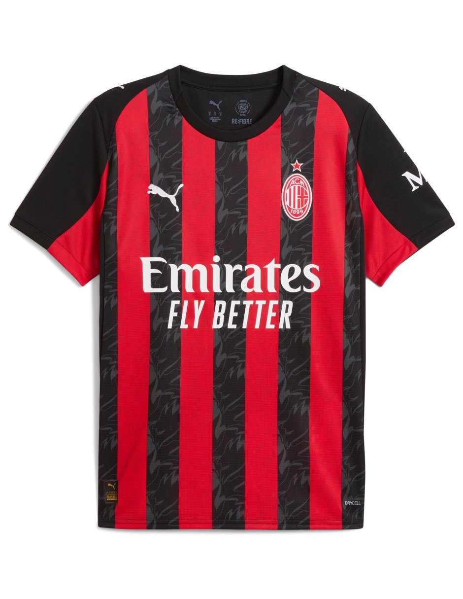 Jersey de AC Milan local manga corta Puma para hombre