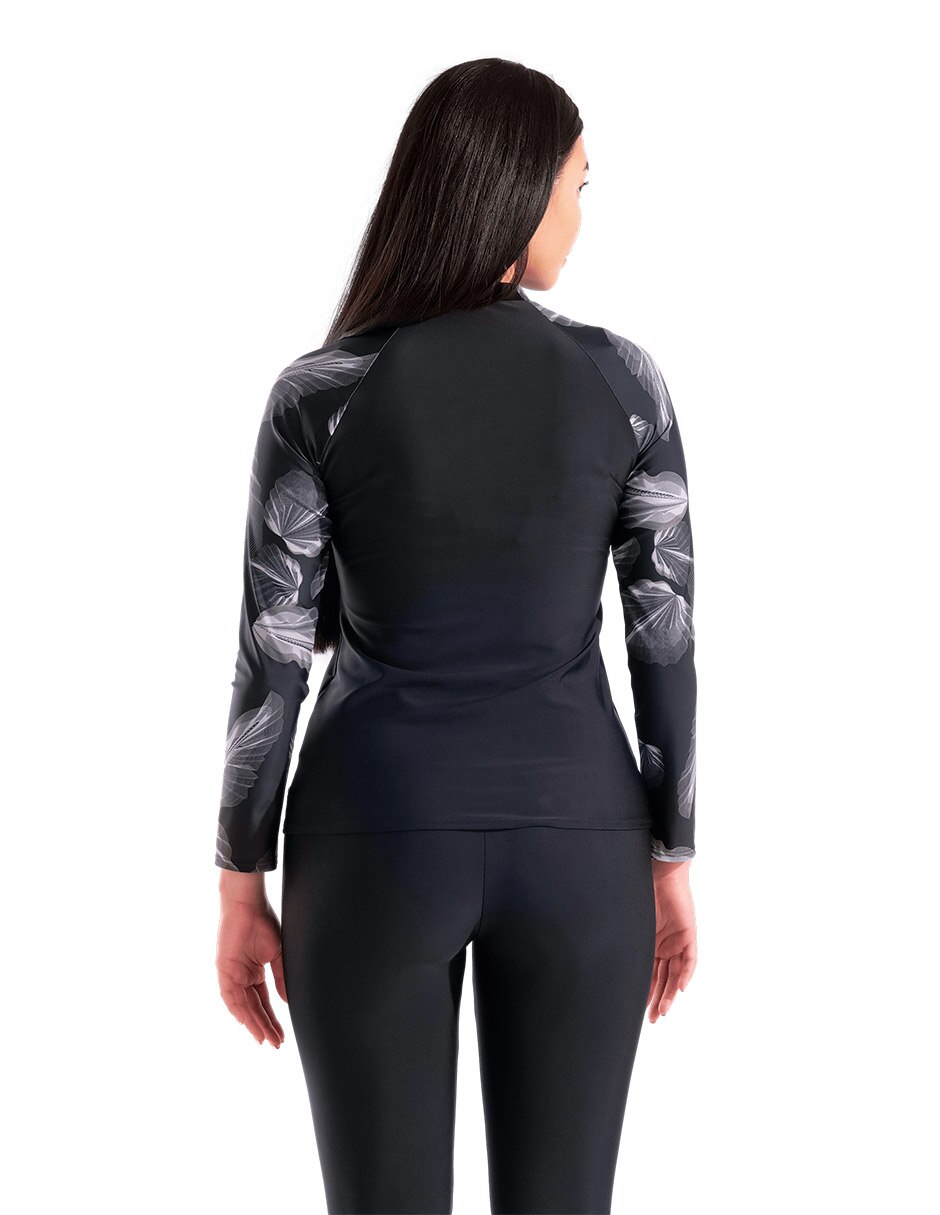 Wetshirt estampado floral para mujer 2