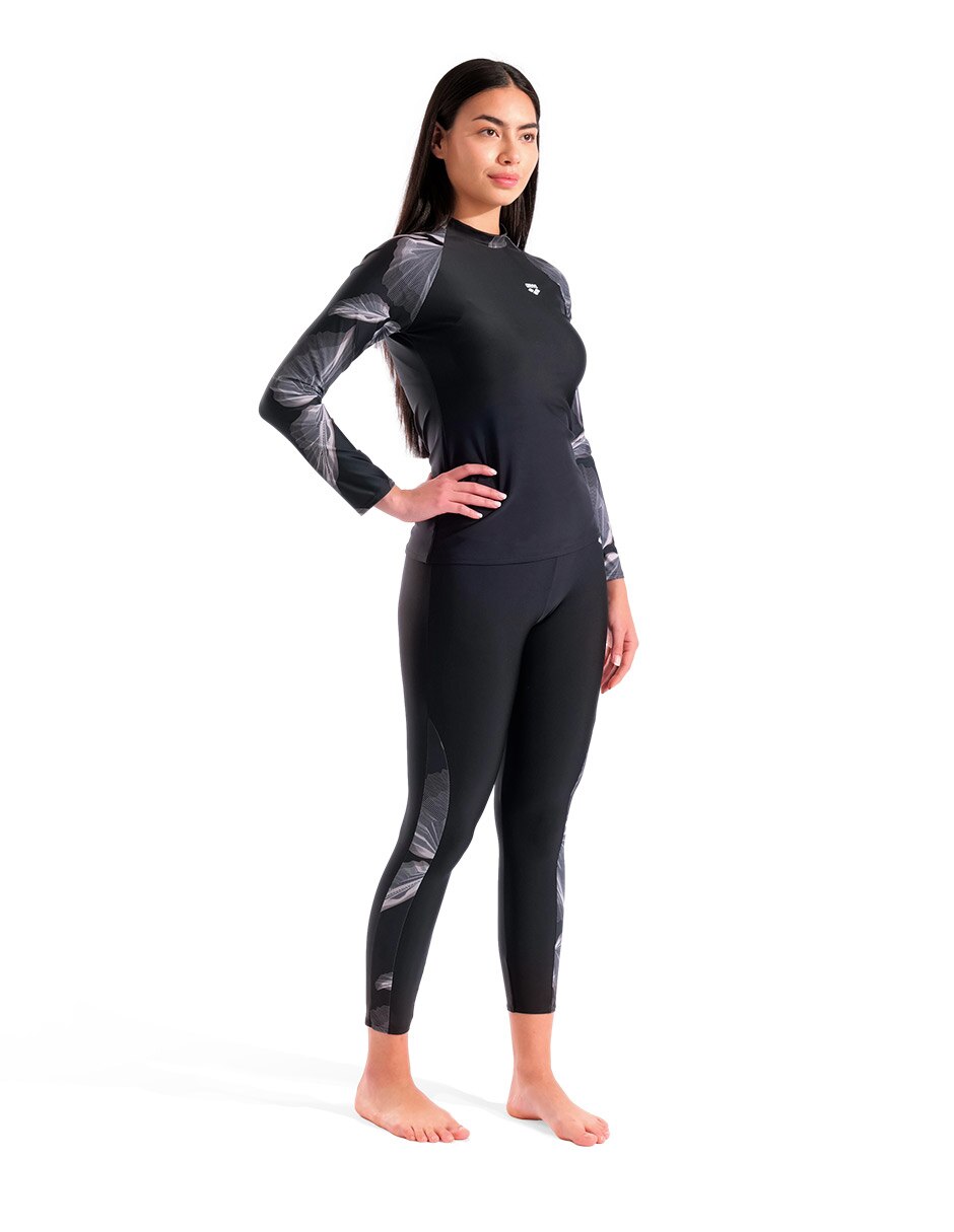 Wetshirt estampado floral para mujer 3