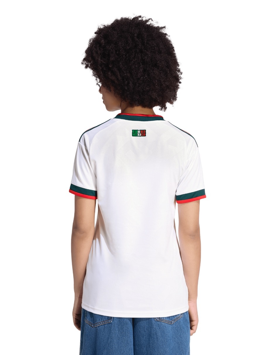 Jersey de Selección Nacional de México visitante Mundial Adidas fan para mujer