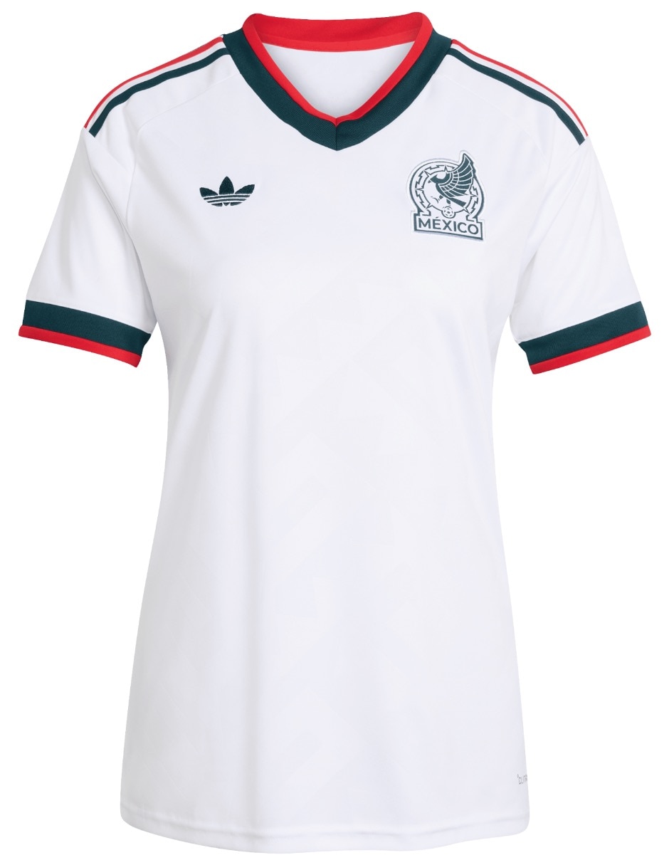Jersey de Selección Nacional de México visitante Mundial Adidas fan para mujer