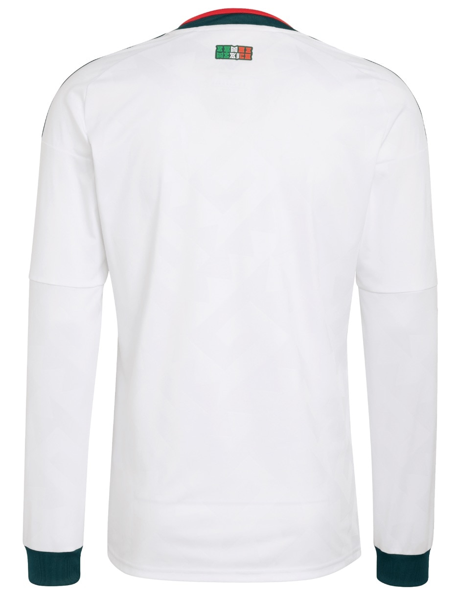 Jersey de Selección Nacional de México visitante manga larga Mundial Adidas fan para hombre