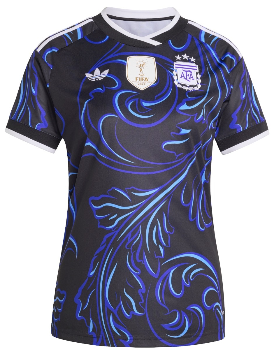 Jersey de Selección de Fútbol de Argentina visitante manga corta Mundial Adidas fan para mujer