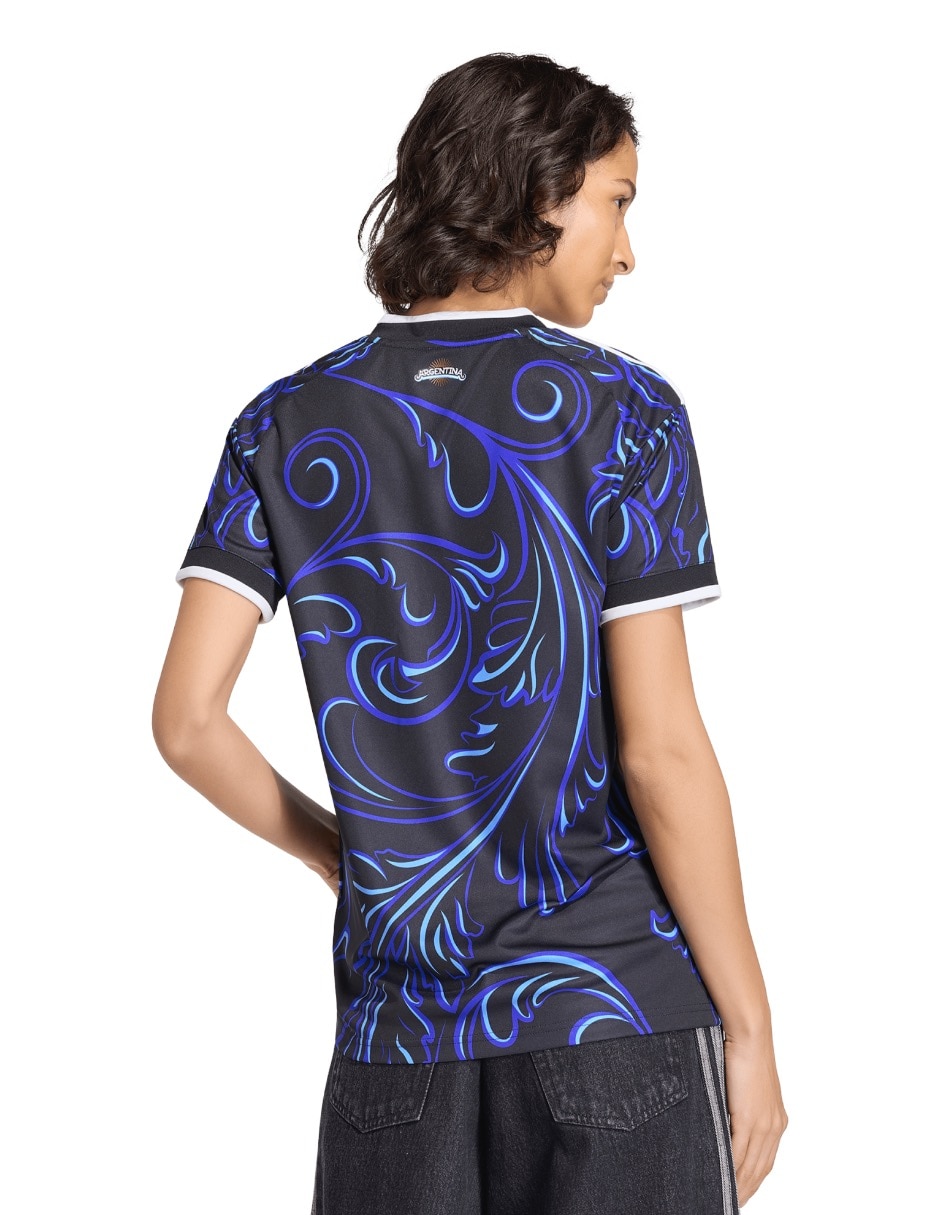 Jersey de Selección de Fútbol de Argentina visitante manga corta Mundial Adidas fan para mujer