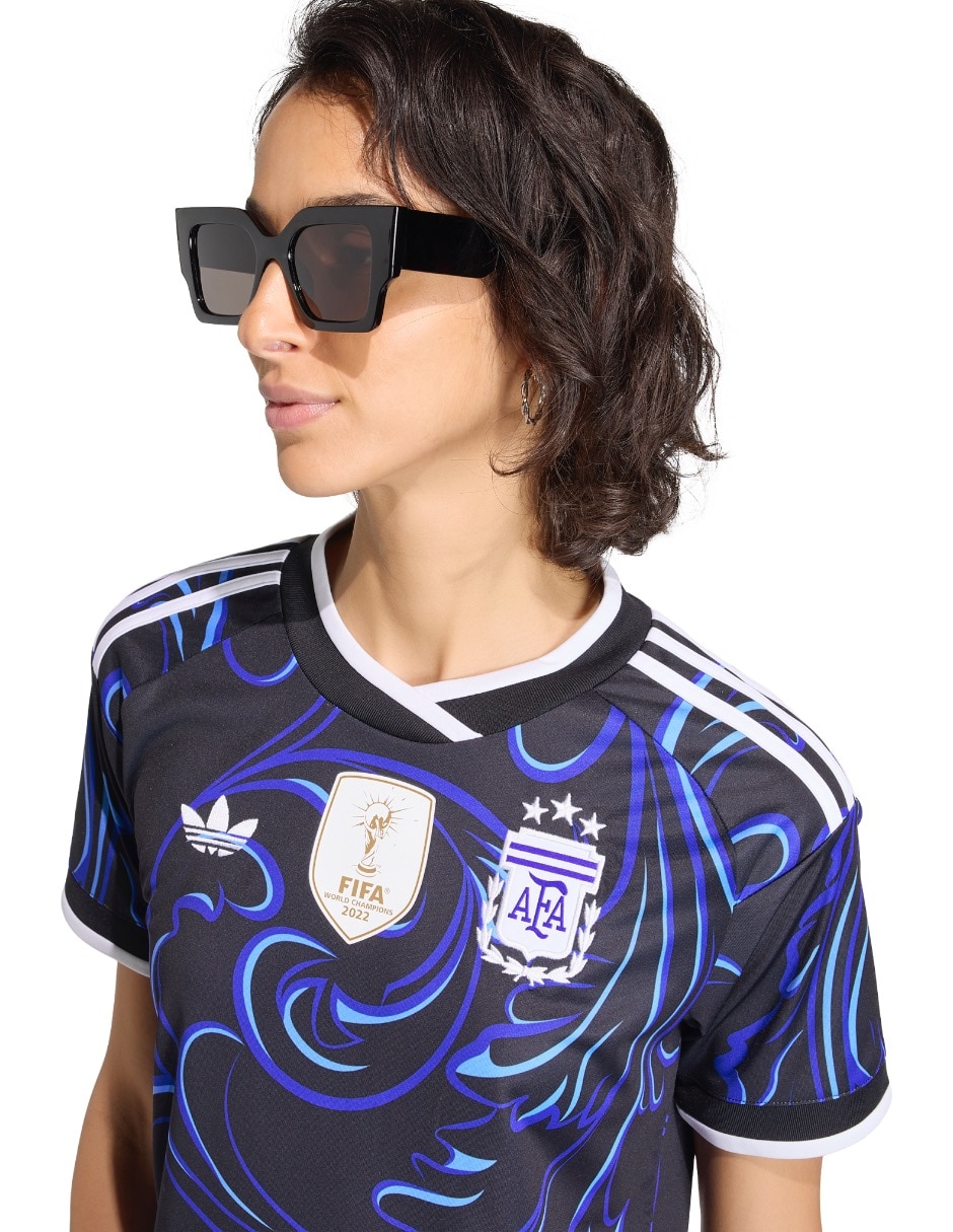 Jersey de Selección de Fútbol de Argentina visitante manga corta Mundial Adidas fan para mujer