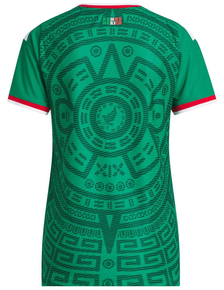 Jersey de Selección Nacional de México visitante authentic manga corta Mundial Adidas para mujer