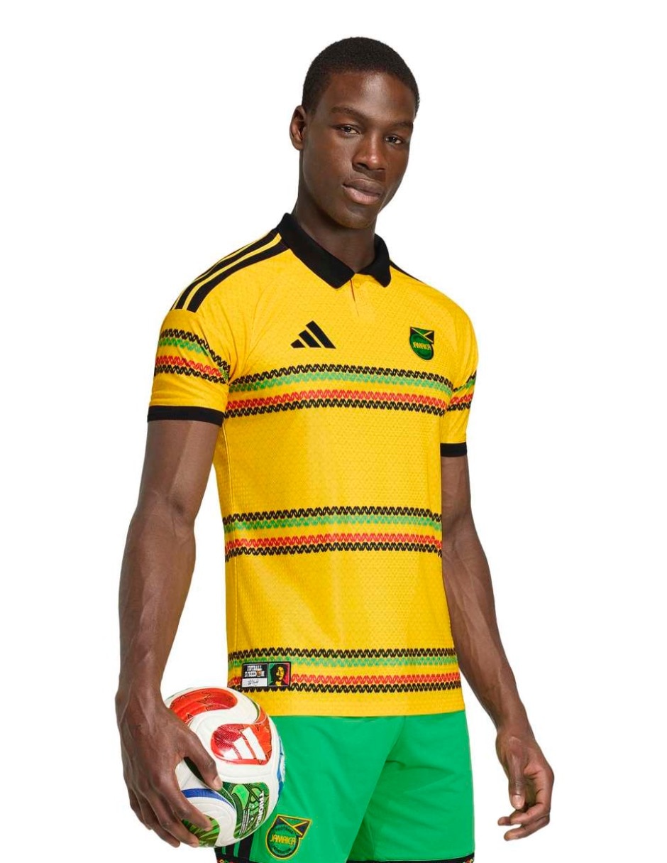 Jersey de Jamaica local manga corta Mundial Adidas Fifa World Cup para hombre