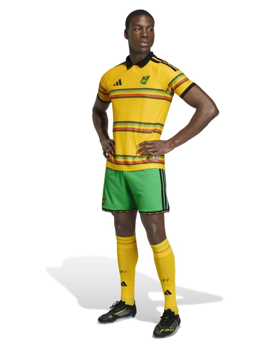 Jersey de Jamaica local manga corta Mundial Adidas Fifa World Cup para hombre