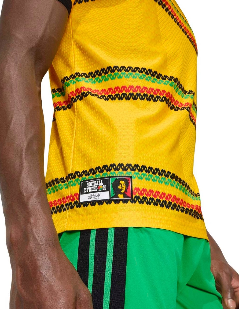 Jersey de Jamaica local manga corta Mundial Adidas Fifa World Cup para hombre