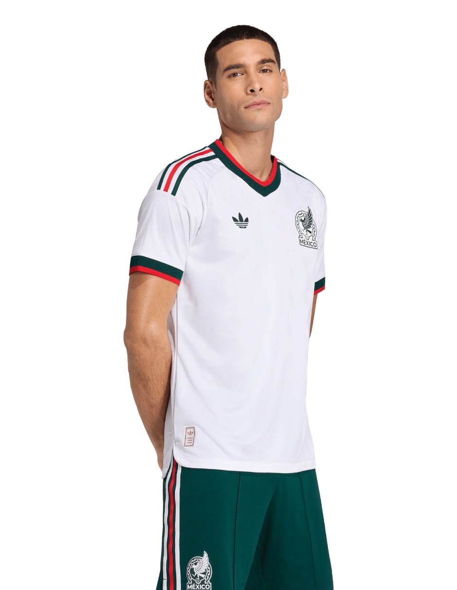 Jersey de Selección Nacional de México visitante Mundial Adidas jugador para hombre