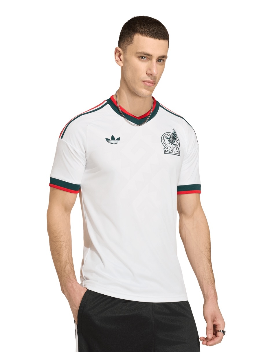 Jersey de Selección Nacional de México visitante Mundial Adidas fan para hombre
