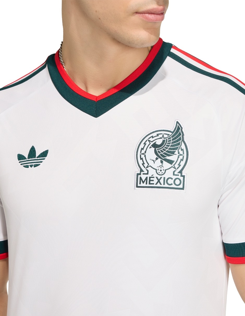 Jersey de Selección Nacional de México visitante Mundial Adidas fan para hombre