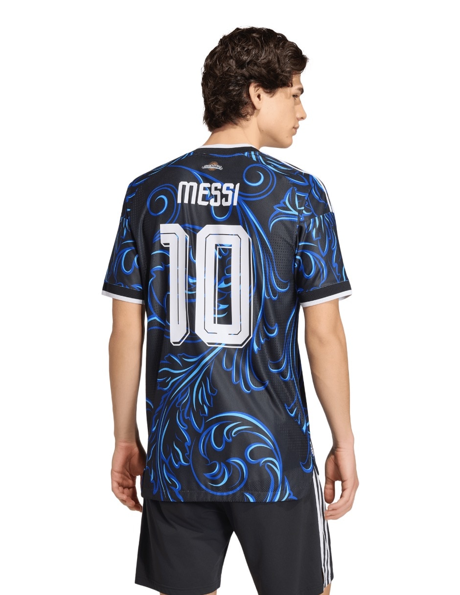 Jersey de Selección de fútbol de Argentina visitante de Lionel Messi para hombre 3