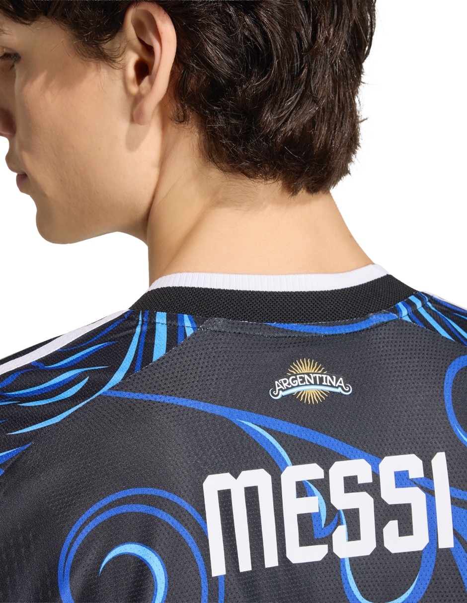 Jersey de Selección de fútbol de Argentina visitante de Lionel Messi para hombre 8