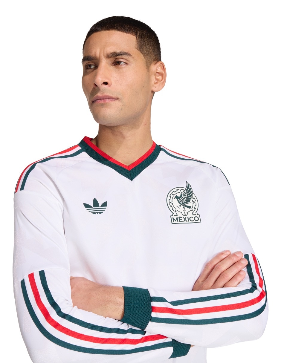 Jersey de Selección Nacional de México visitante manga larga para mujer 6