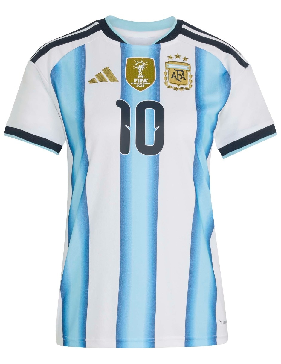 Jersey de Selección de fútbol de Argentina local de Lionel Messi para mujer