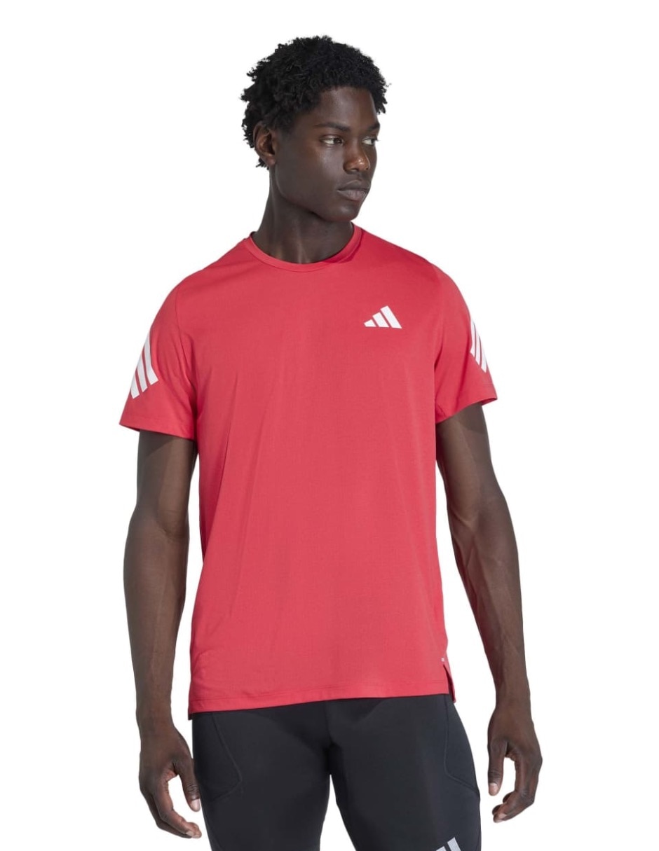 Playera deportiva para correr Adidas de hombre