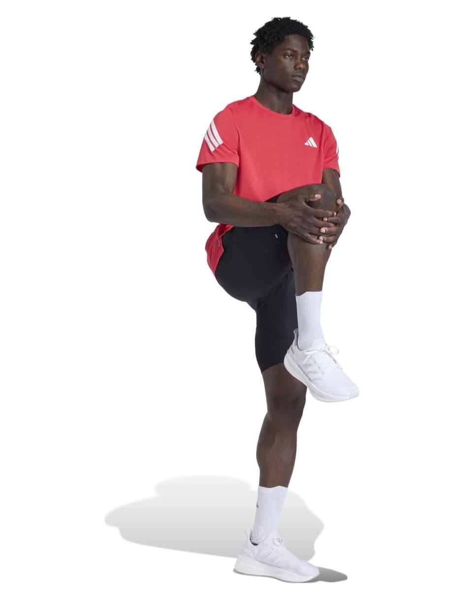 Playera deportiva para correr Adidas de hombre
