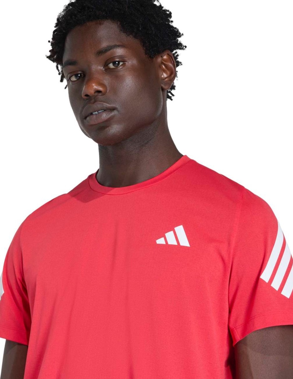 Playera deportiva para correr Adidas de hombre