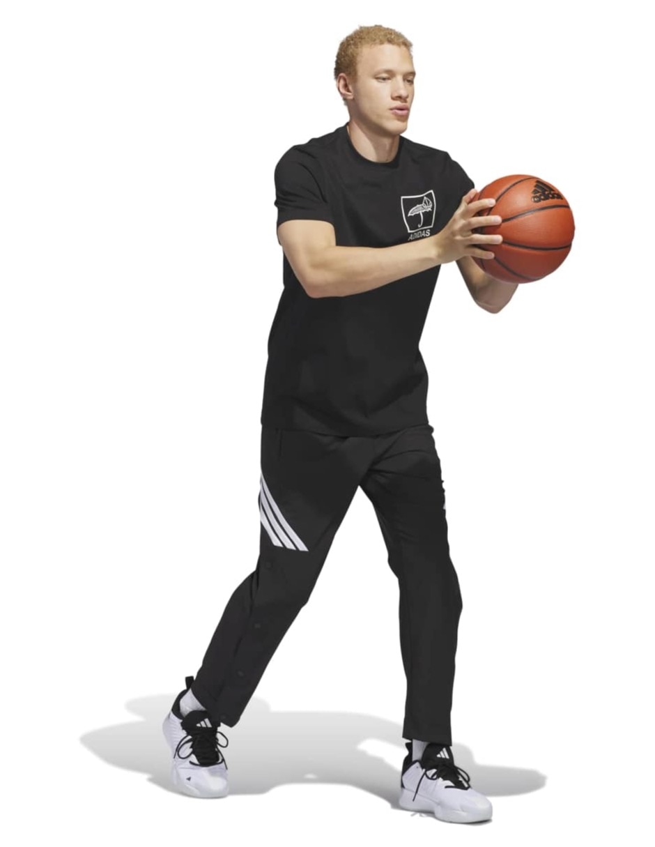 Playera deportiva para básquetbol Adidas de hombre