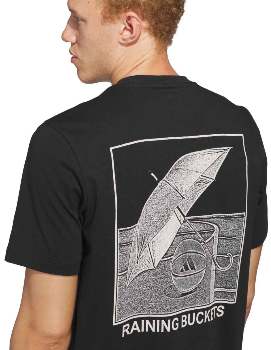 Playera deportiva para básquetbol Adidas de hombre