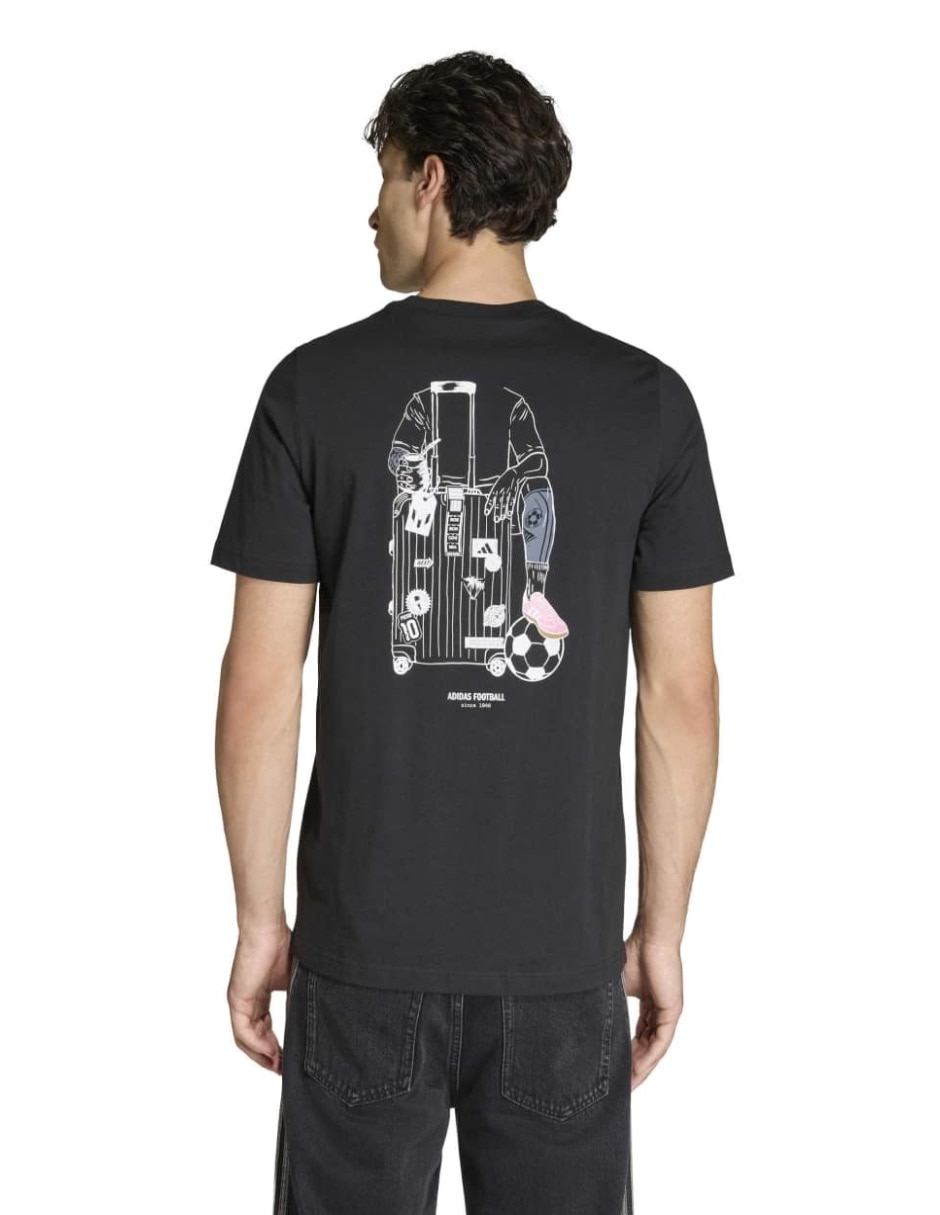Playera deportiva para fútbol Adidas de hombre