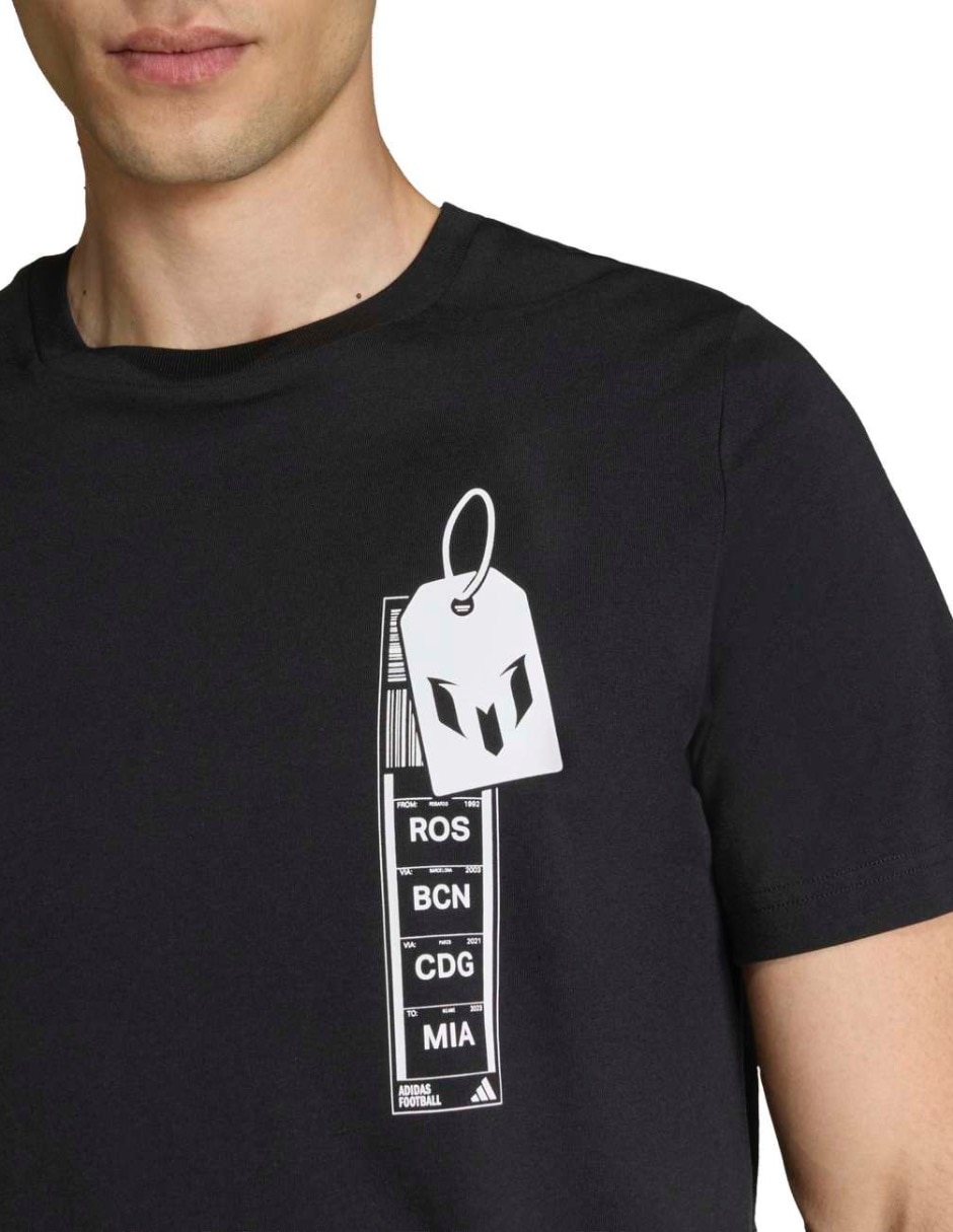 Playera deportiva para fútbol Adidas de hombre