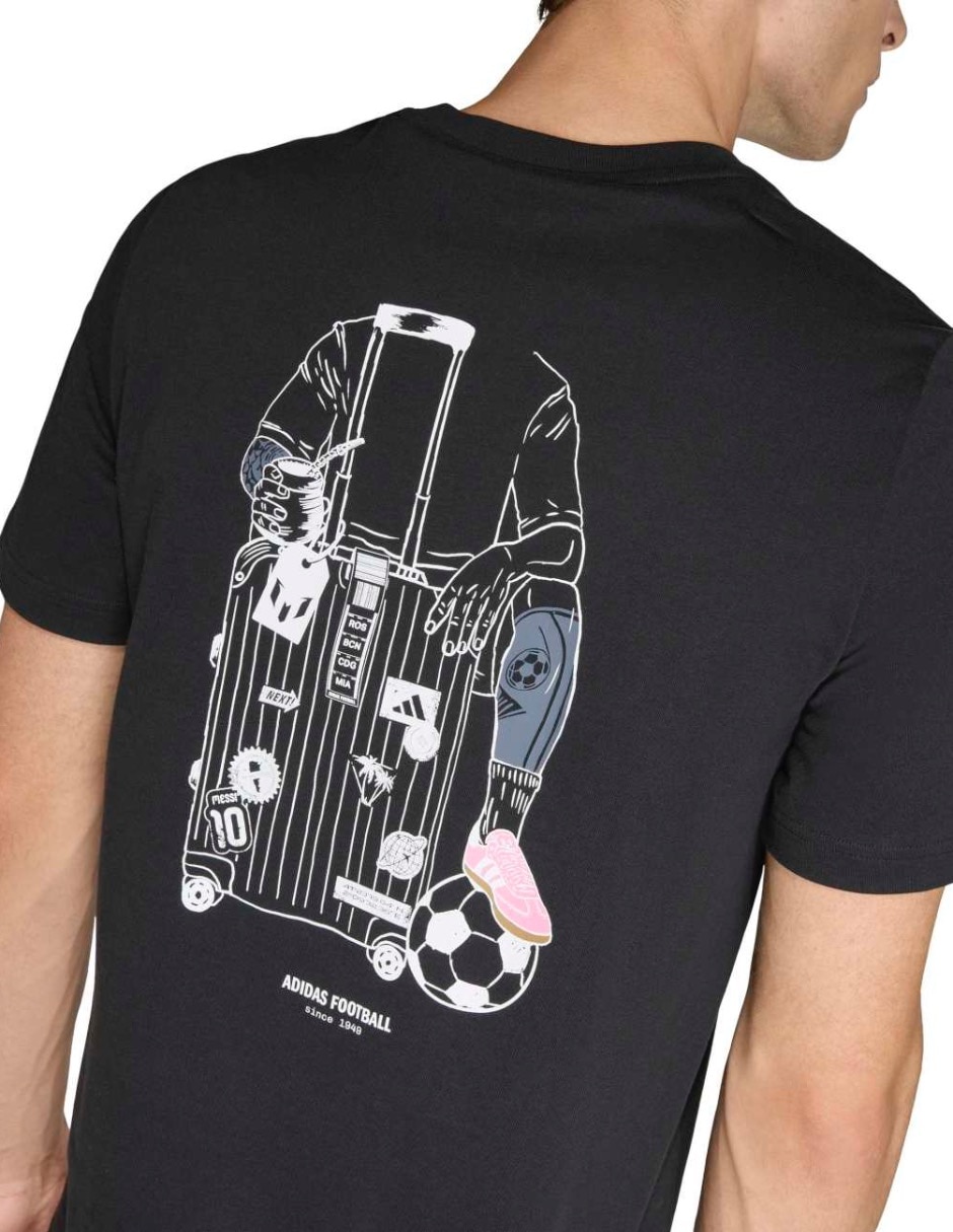 Playera deportiva para fútbol Adidas de hombre